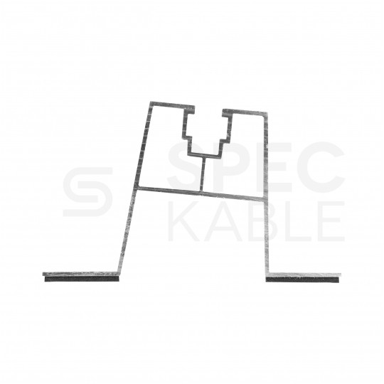 Mostek na blachodachówkę Uchwyt trapezowy aluminiowy szyna montażowa 480x60mm do paneli PV
