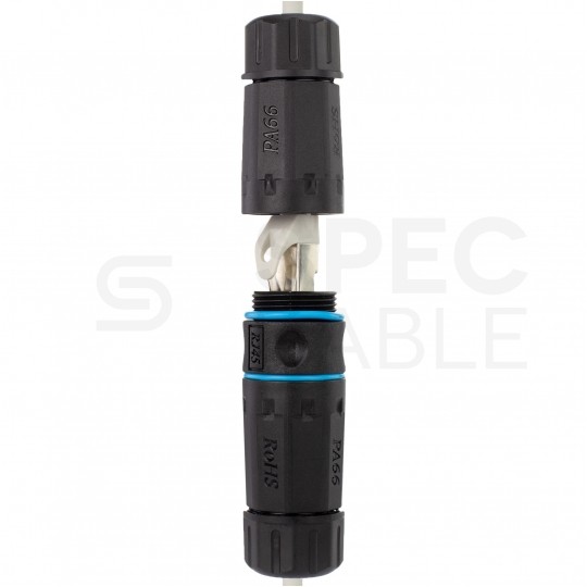 Mufa kablowa IP68 2xRJ45 kat.6 ekranowana FTP STP hermetyczna
