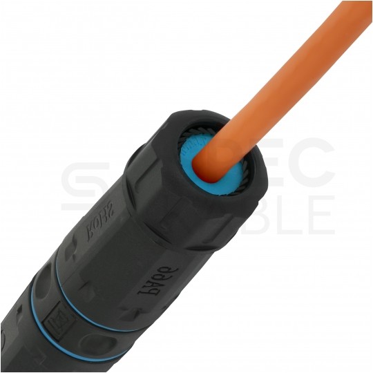 Mufa kablowa IP68 beznarzędziowa kat.6 ekranowana FTP STP hermetyczna NEKU