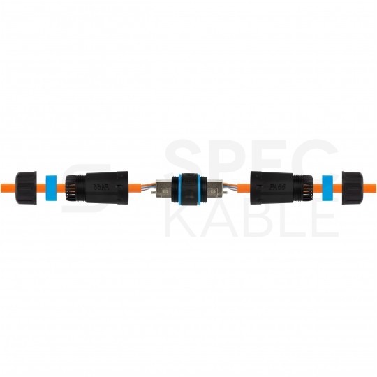 Mufa kablowa IP68 beznarzędziowa kat.6 ekranowana FTP STP hermetyczna NEKU