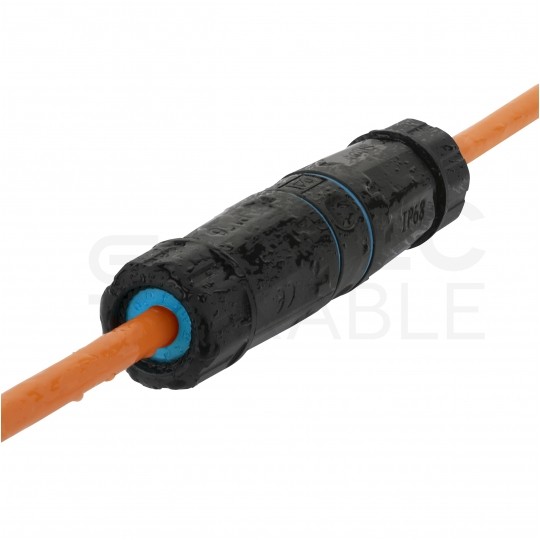 Mufa kablowa IP68 beznarzędziowa kat.6 ekranowana FTP STP hermetyczna NEKU