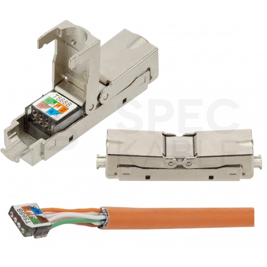 Mufa kablowa IP68 beznarzędziowa kat.6 ekranowana FTP STP hermetyczna NEKU