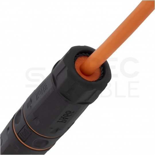 Mufa kablowa IP68 beznarzędziowa kat.6A, kat.7 ekranowana FTP STP hermetyczna NEKU