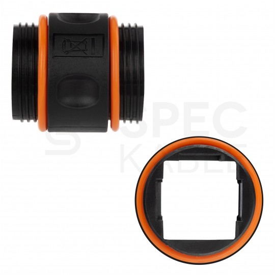 Mufa kablowa IP68 beznarzędziowa kat.6A, kat.7 ekranowana FTP STP hermetyczna NEKU