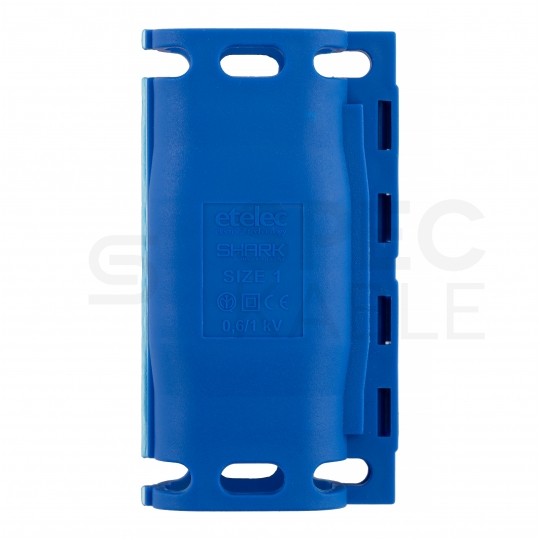 Mufa kablowa żelowa na kable 3x0,5-2,5mm2 hermetyczna IPx8 86x47x27mm przelotowa SHARK