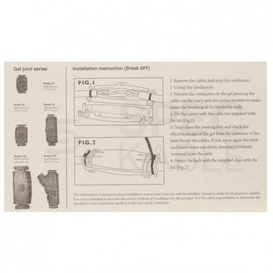 Mufa kablowa żelowa prosta uniwersalna do 4x2,5mm2 hermetyczna IP68 100x59x34mm bez złączek, przelotowa, wielokrotnego użytku MOREK