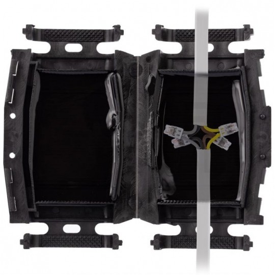 Mufa kablowa żelowa prosta uniwersalna do 4x2,5mm2 hermetyczna IP68 100x59x34mm bez złączek, przelotowa, wielokrotnego użytku MOREK