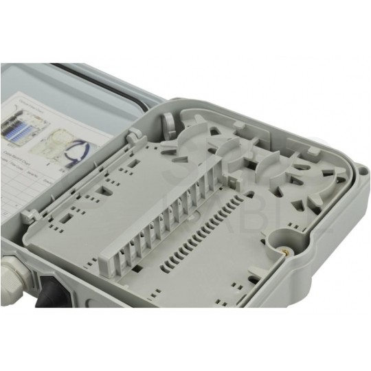 Mufa przełącznica światłowodowa FO na 12 adapterów SC simplex IP65 NEKU