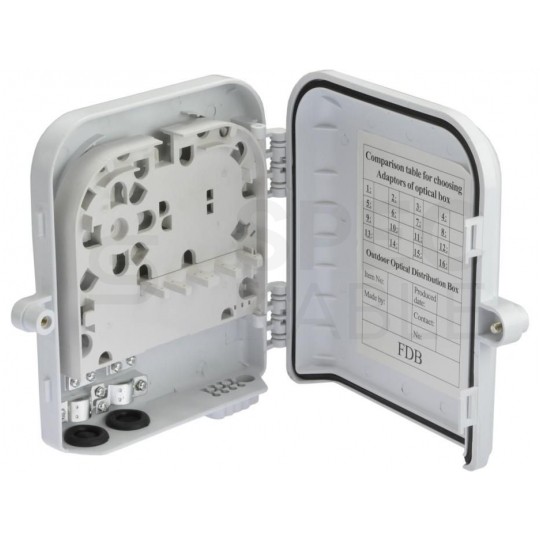 Mufa przełącznica światlowodowa FO na 8 adapterów SC simplex IP65 NEKU