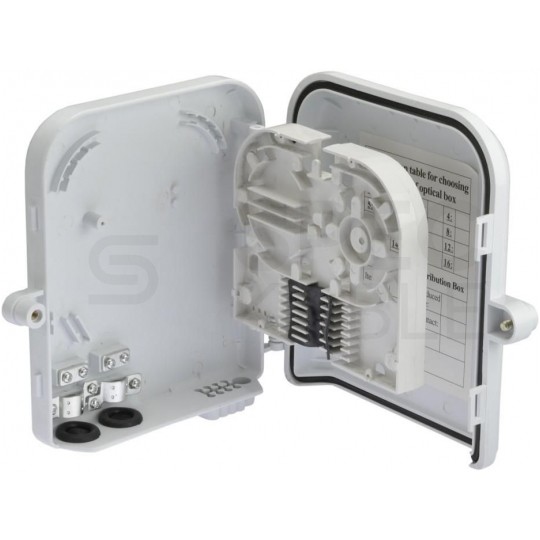 Mufa przełącznica światlowodowa FO na 8 adapterów SC simplex IP65 NEKU