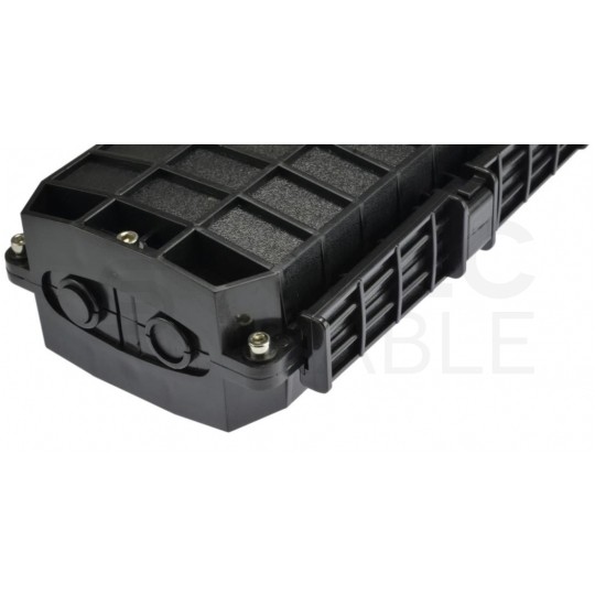 Mufa światłowodowa, płaska 24 spawy (2x12) przelotowa IP68 NEKU