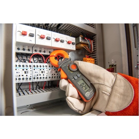 Multimetr cęgowy do pomiaru prądu upływu miernik uniwersalny z wyświetlaczem LCD SONEL CMP-200