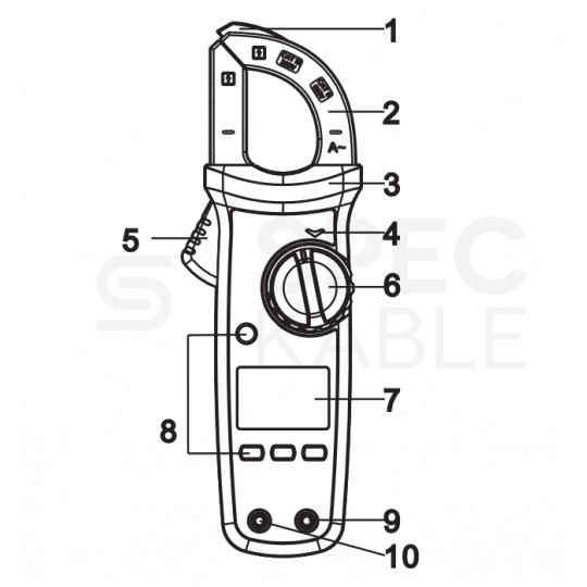 Multimetr cęgowy z autozakresem i pomiarem True RMS miernik uniwersalny z wyświetlaczem LCD UNI-T UT201+