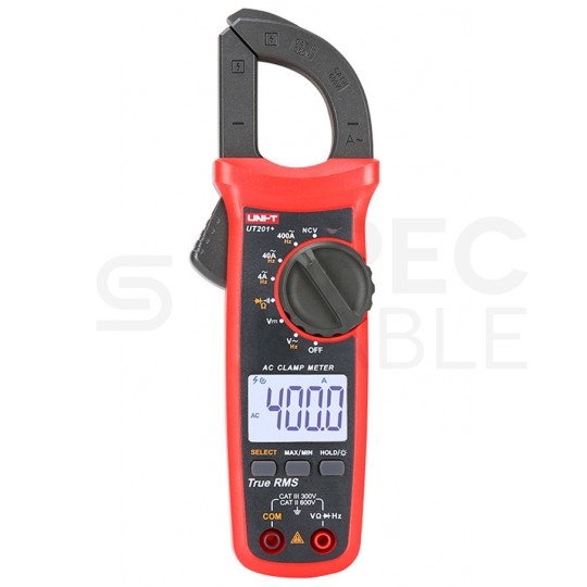 Multimetr cęgowy z autozakresem i pomiarem True RMS miernik uniwersalny z wyświetlaczem LCD UNI-T UT201+