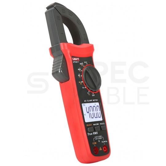Multimetr cęgowy z autozakresem i pomiarem True RMS miernik uniwersalny z wyświetlaczem LCD UNI-T UT201+