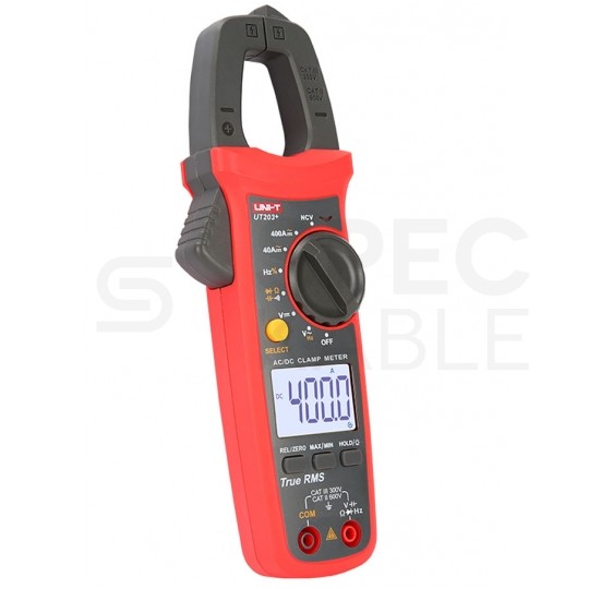 Multimetr cęgowy z autozakresem i pomiarem True RMS miernik uniwersalny z wyświetlaczem LCD UNI-T UT203+