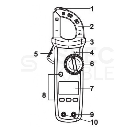 Multimetr cęgowy z autozakresem, pomiarem True RMS i temperatury miernik uniwersalny z wyświetlaczem LCD UNI-T UT202+
