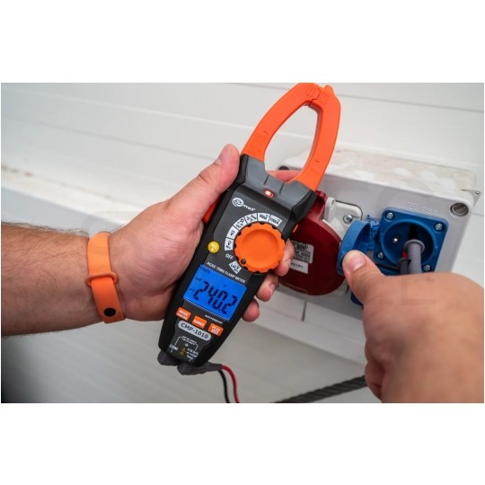 Multimetr cęgowy z niskoimpedancyjnym pomiarem napięcia miernik uniwersalny z wyświetlaczem LCD SONEL CMP-1010