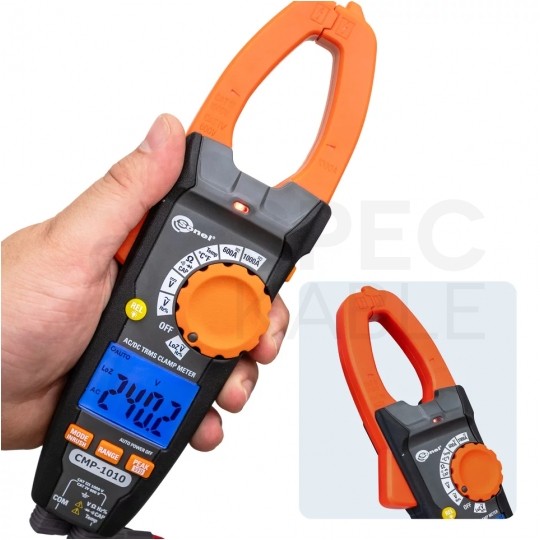 Multimetr cęgowy z niskoimpedancyjnym pomiarem napięcia miernik uniwersalny z wyświetlaczem LCD SONEL CMP-1010