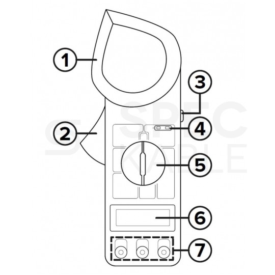 Multimetr cęgowy z pomiarem temperatury i rezystancji izolacji miernik uniwersalny z wyświetlaczem LCD REBEL RB-266
