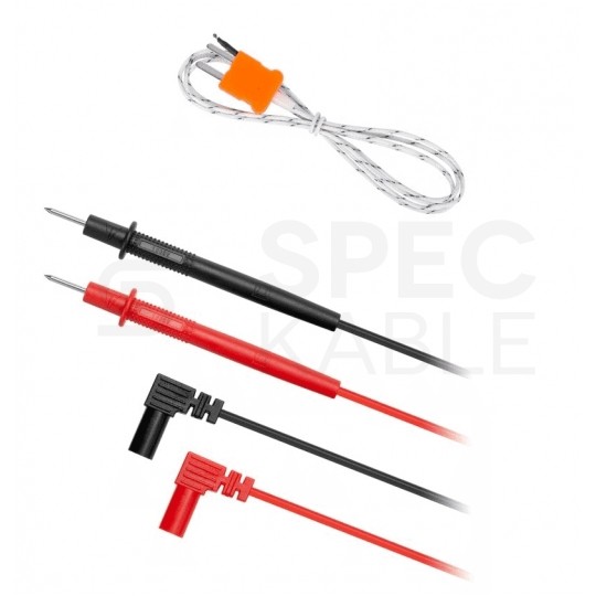 Multimetr cęgowy z pomiarem temperatury i rezystancji izolacji miernik uniwersalny z wyświetlaczem LCD REBEL RB-266