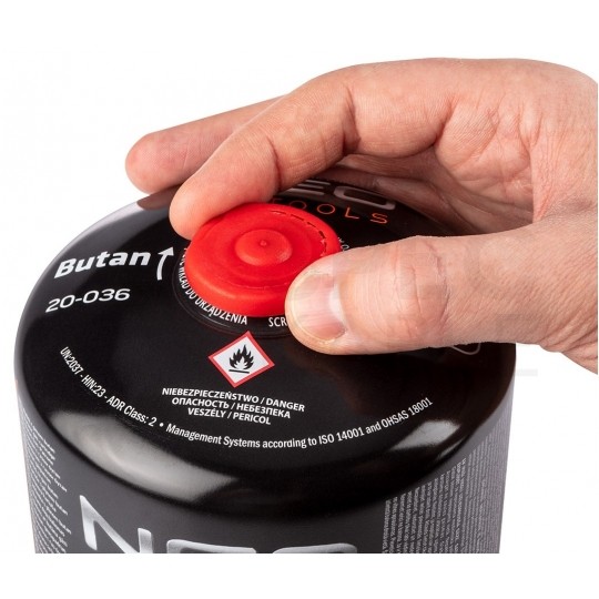 Nabój, kartusz gazowy BUTAN nakręcany 500g NEO 20-036 do palnika, kuchenki turystycznej, lampy lutowniczej, lampy gazowej