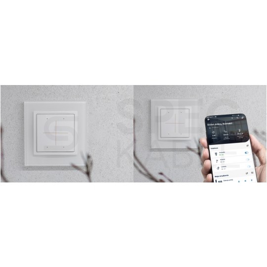 Nadajnik bateryjny do obsługi innych sterowników Wi-Fi SIMON 54 GO CONTROL B biały Kontakt Simon DENB1W.01/11