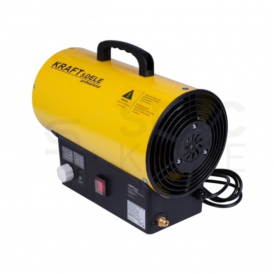 Nagrzewnica gazowa 25kW z termostatem + reduktor i regulacją ustawienia temperatury Kraft&Dele KD11700