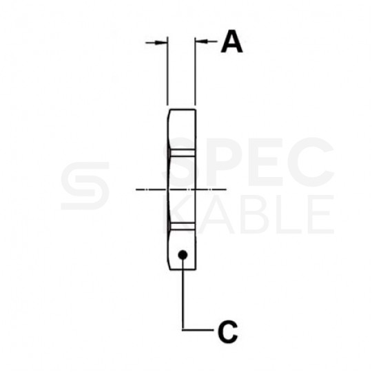 Nakrętka zabezpieczająca metalowa M16x1,5 do dławików Anaconda + Ana-Quick ANAMET