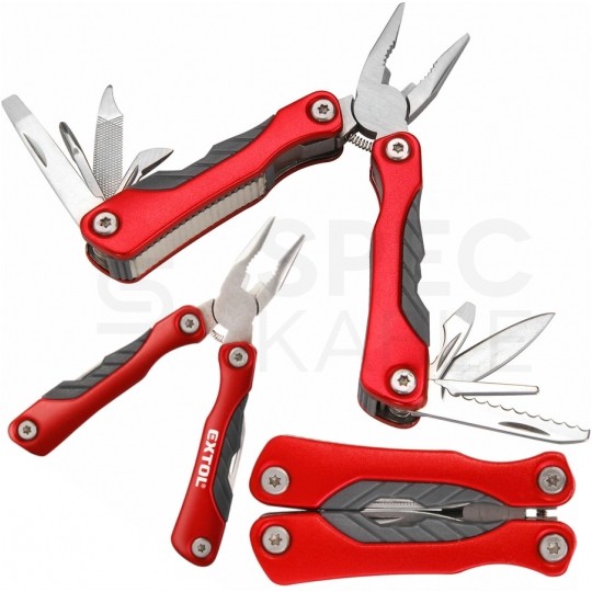 Narzędzie wielofunkcyjne Multitool 9w1 czerwony PREMIUM EXTOL