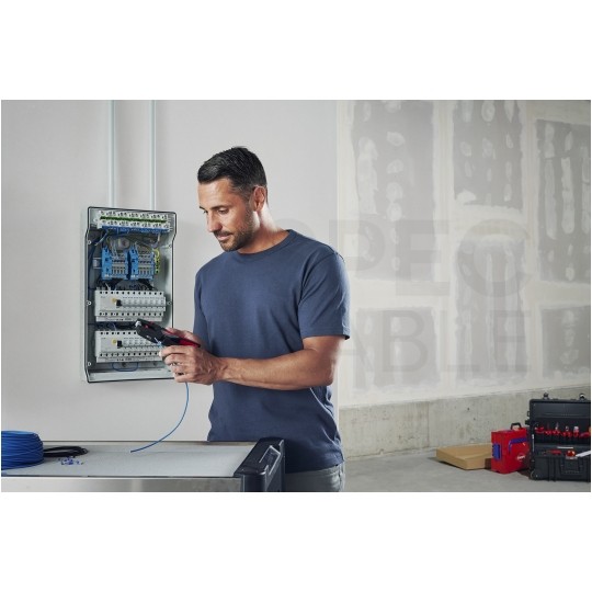 Narzędzie wielofunkcyjne NexStrip 3w1 (obcinak do kabli + ściągacz izolacji + zaciskarka) dla elektryka KNIPEX 12 72 190