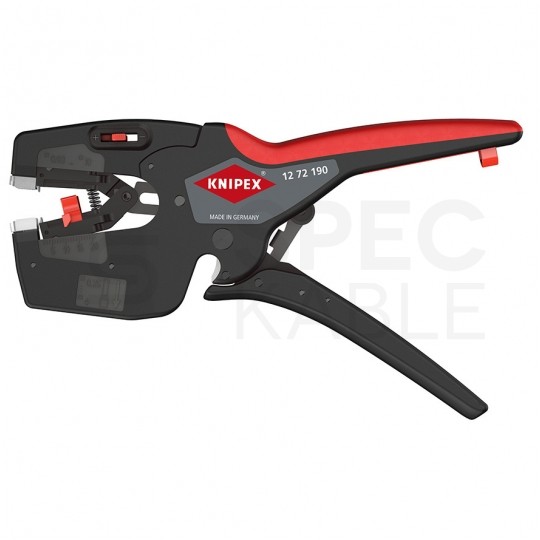 Narzędzie wielofunkcyjne NexStrip 3w1 (obcinak do kabli + ściągacz izolacji + zaciskarka) dla elektryka KNIPEX 12 72 190
