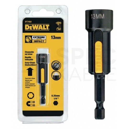 NASADKA MAGNETYCZNA Z ELEMENTEM CZYSZCZĄCYM 13MM DEWALT