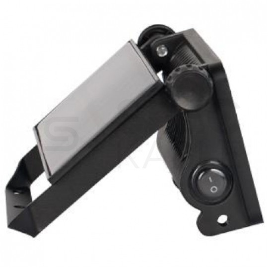 Naświetlacz, lampa solarna LED 30W 1600lm 4500K 3000mAh IP54 NW, panel fotowoltaiczny 1W, czujnk ruchu i zmierzchu czarna Polos MasterLed