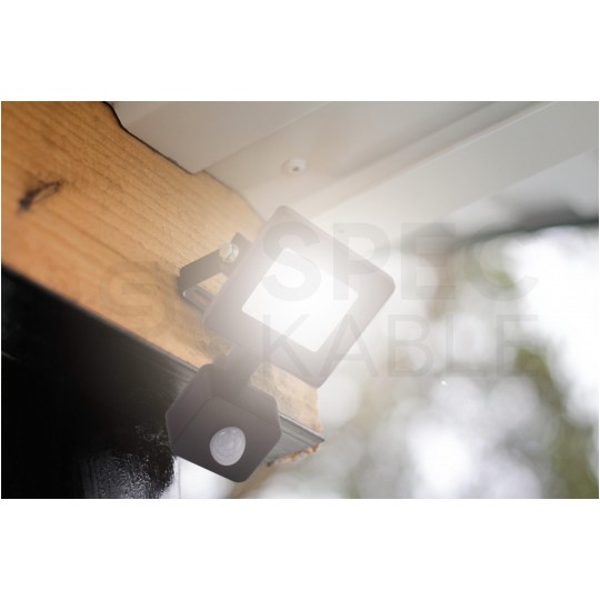 Naświetlacz LED SMD 20W 1500lm 3000K IP44 czarny, z czujnikiem ruchu WW REBEL