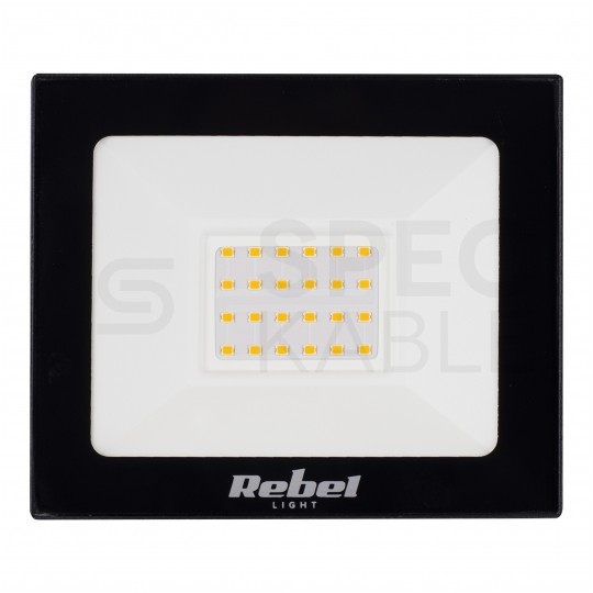 Naświetlacz LED SMD 20W 1500lm 3000K IP65 czarny WW REBEL