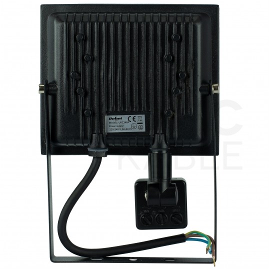 Naświetlacz LED SMD 20W 1600lm 6500K IP44 czarny, z czujnikiem ruchu CW REBEL