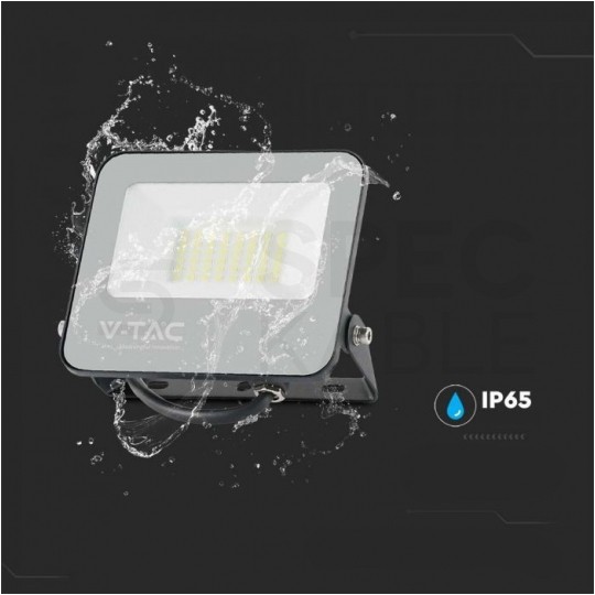 Naświetlacz LED SMD 30W 4800lm 4000K IP65 czarny barwa NW biała neutralna V-TAC VT-44031-B 5 LAT GWARANCJI