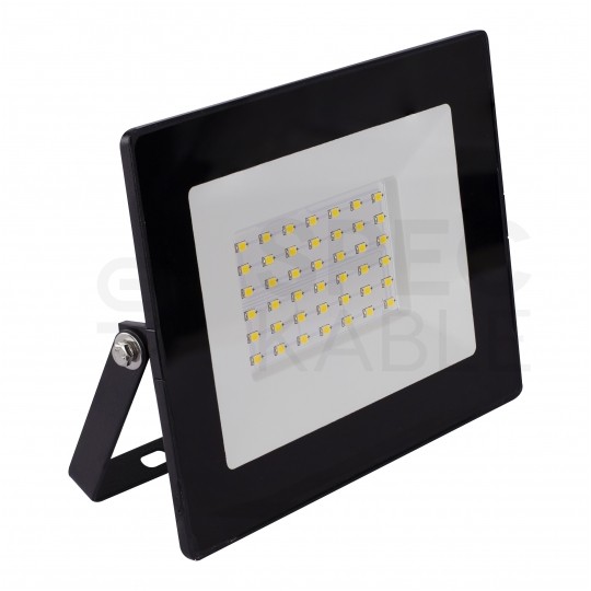Naświetlacz LED SMD KASTEL 30W 2400lm 4000K IP65 czarny NW BEMKO