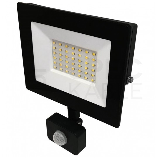 Naświetlacz LED SMD KASTEL 30W 2400lm 4000K IP65 czarny NW BEMKO