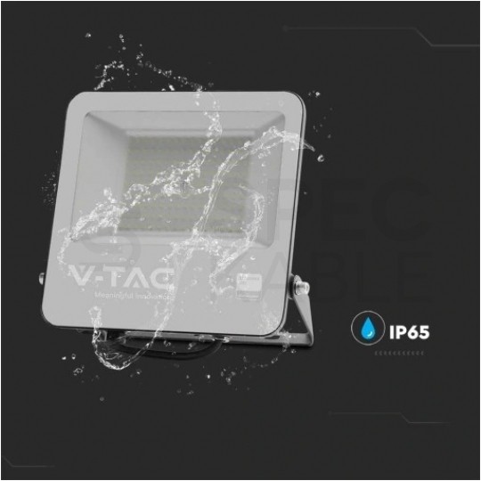 Naświetlacz, projektor LED SMD 100W 11480lm 4000K IP65 czarna barwa NW biała neutralna, przewód 1m V-TAC SAMSUNG VT-44101 5 LAT GWARANCJI