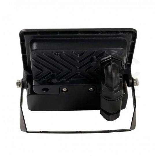 Naświetlacz, projektor LED SMD 20W 1510lm 6500K IP65 czarny z czujnikiem ruchu, mufa przyłączeniowa barwa CW biała zimna V-TAC SAMSUNG VT-128S-B 5 LAT GWARANCJI