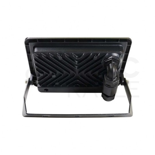 Naświetlacz, projektor LED SMD 30W 2340lm 6400K IP65 czarny z mufa przyłączeniowa barwa CW biała zimna V-TAC SAMSUNG VT-138 5 LAT GWARANCJI