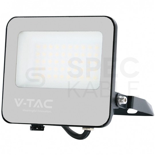 Naświetlacz, projektor LED SMD 30W 5550lm 6500K IP65 czarny barwa CW biała zimna IK06 V-TAC VT-4435-5 5 LAT GWARANCJI