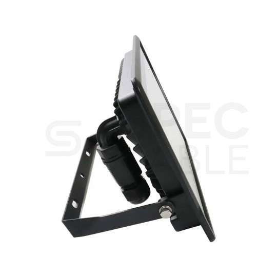 Naświetlacz, projektor LED SMD 50W 4000lm 6500K IP65 czarny z mufa przyłączeniowa barwa CW biała zimna V-TAC SAMSUNG VT-158 5 LAT GWARANCJI