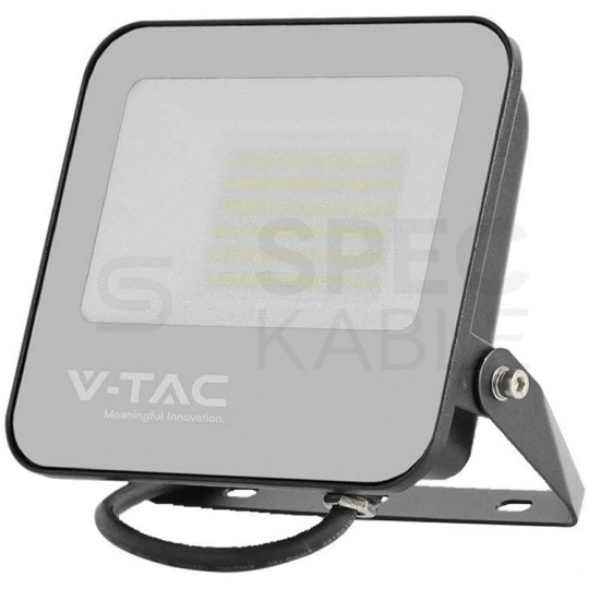Naświetlacz, projektor LED SMD 50W 9250lm 6500K IP65 czarny barwa CW biała zimna V-TAC VT-4456-5 5 LAT GWARANCJI