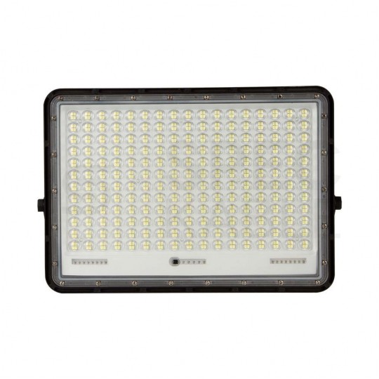 Naświetlacz solarny naścienny LED z czujnikiem zmierzchu 30W 2600lm 6400K 20000mAh czarny barwa CW biała zimna V-TAC VT-240W