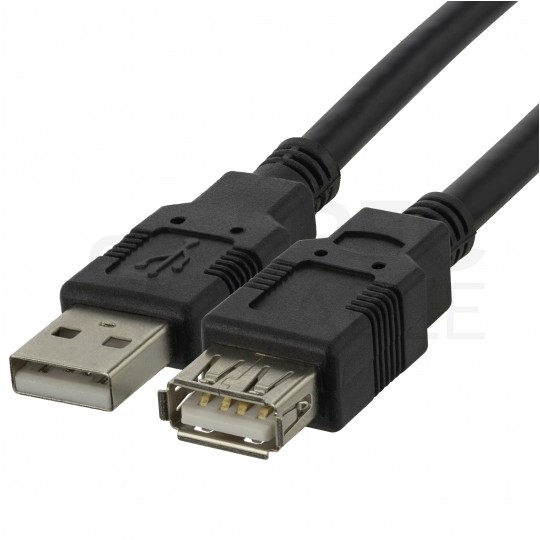 NEKU Kabel przedłużacz USB 2.0 A (wtyk / gniazdo) czarny 5m