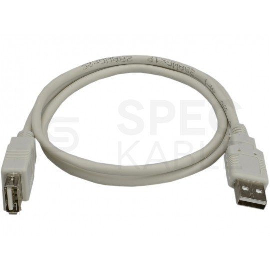 NEKU Kabel przedłużacz USB 2.0 A (wtyk / gniazdo) szary 0,8m