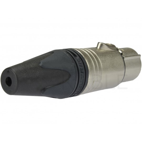 NEUTRIK Gniazdo mikrofonowe XLR (3-pin) na kabel do 8,0mm posrebrzane NC3FXX
